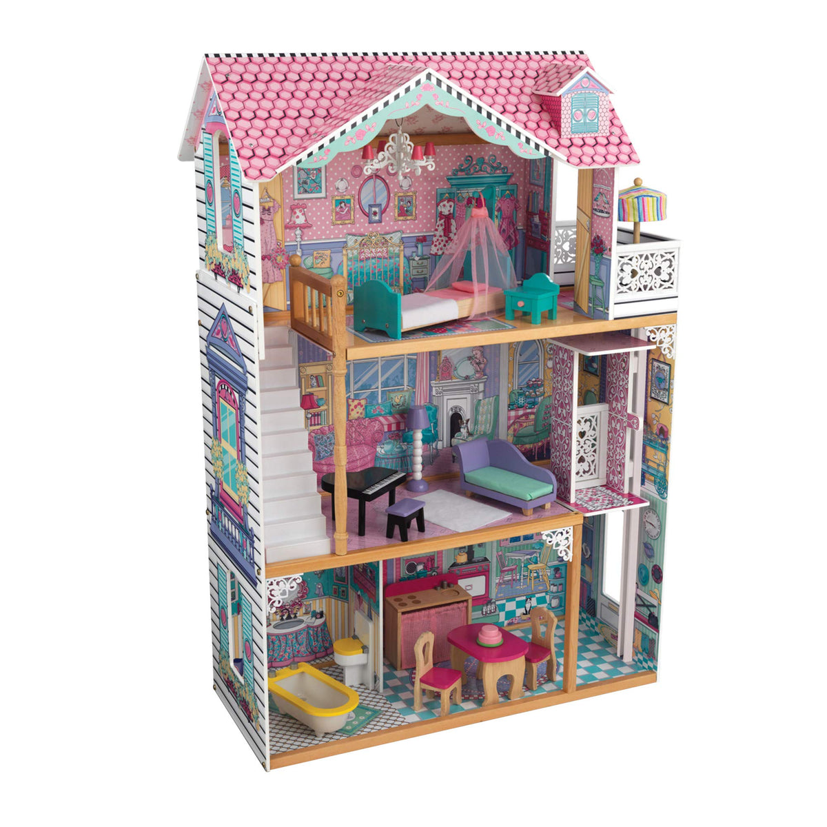 Casa de Muñecas KidKraft Annabelle con Muebles