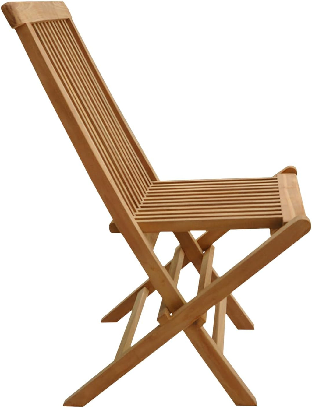 Happy Garden Lot de 6 chaises de Jardin Pliantes en Teck Lombok.