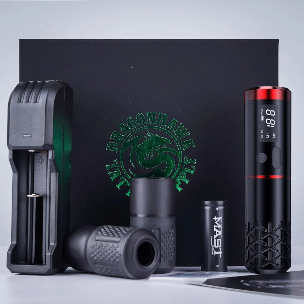 Máquina de Tatuaje Pen Inalámbrica Dragonhawk Armor Pro