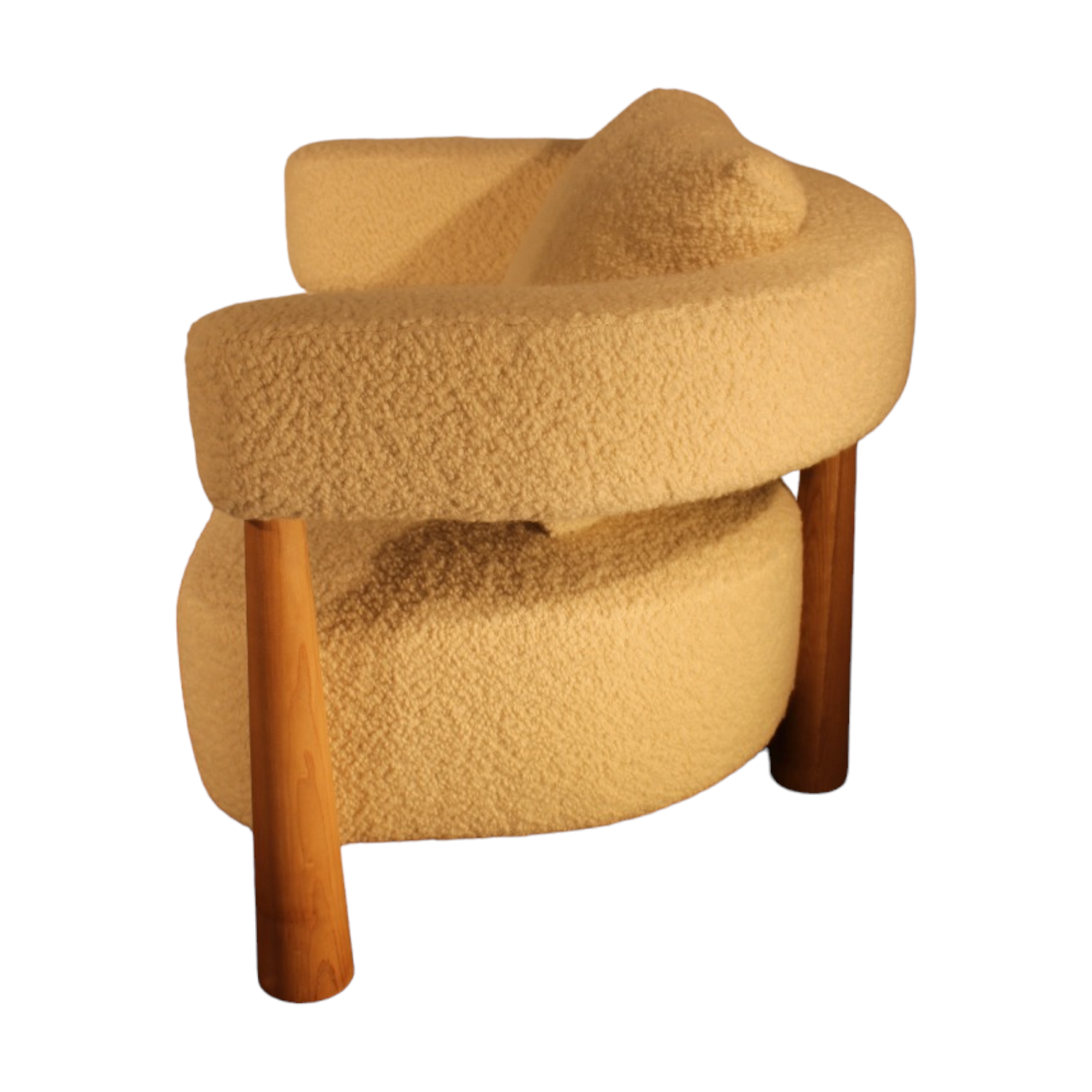 Faber 3+1+1 Seater Oak Wood Sofa