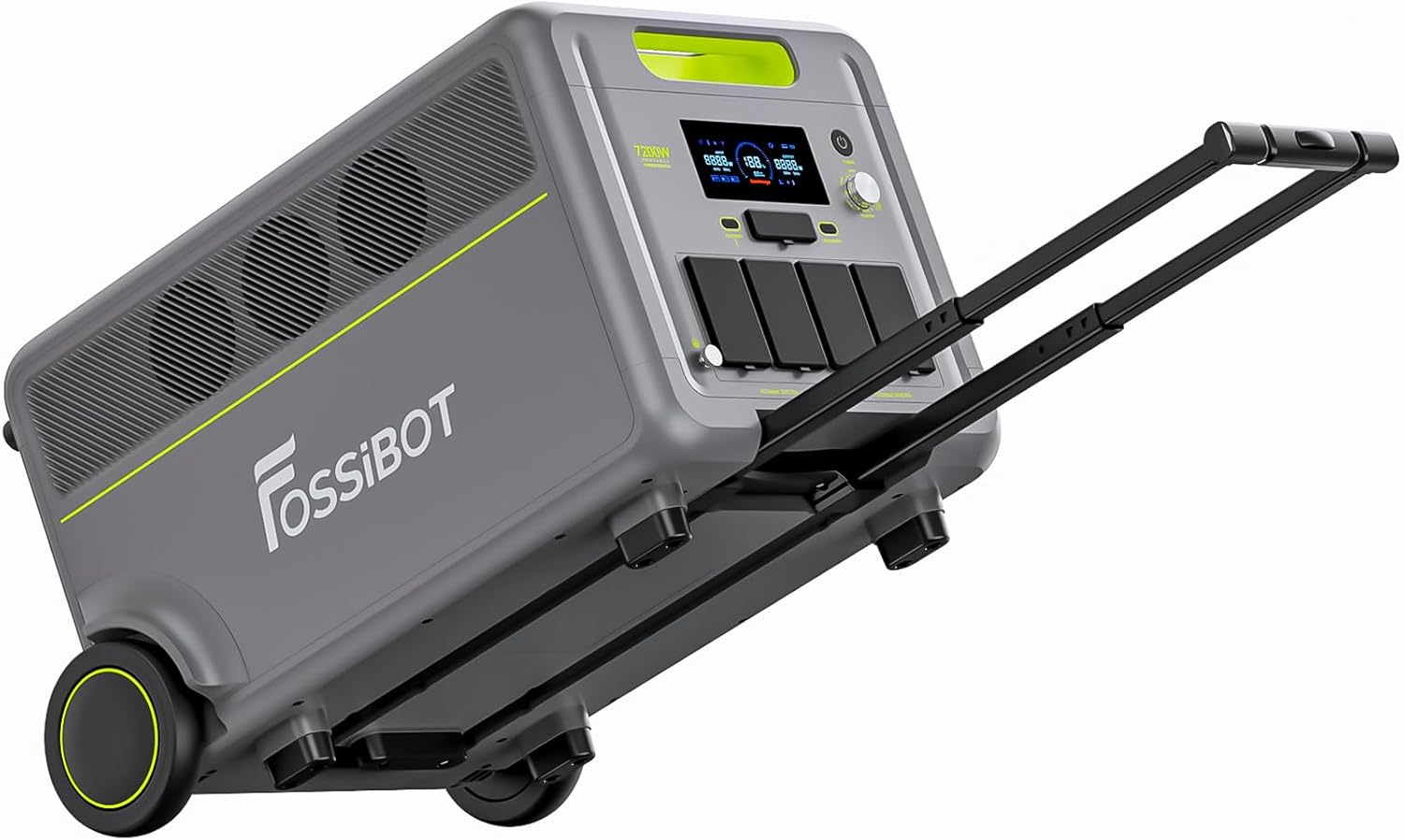 FOSSIBOT F7200 Station Électrique Portable 7200W, Batterie LiFePO4 5.2-15.6kWh, AC+Solair 5200W Max Entrée, UPS 3000W