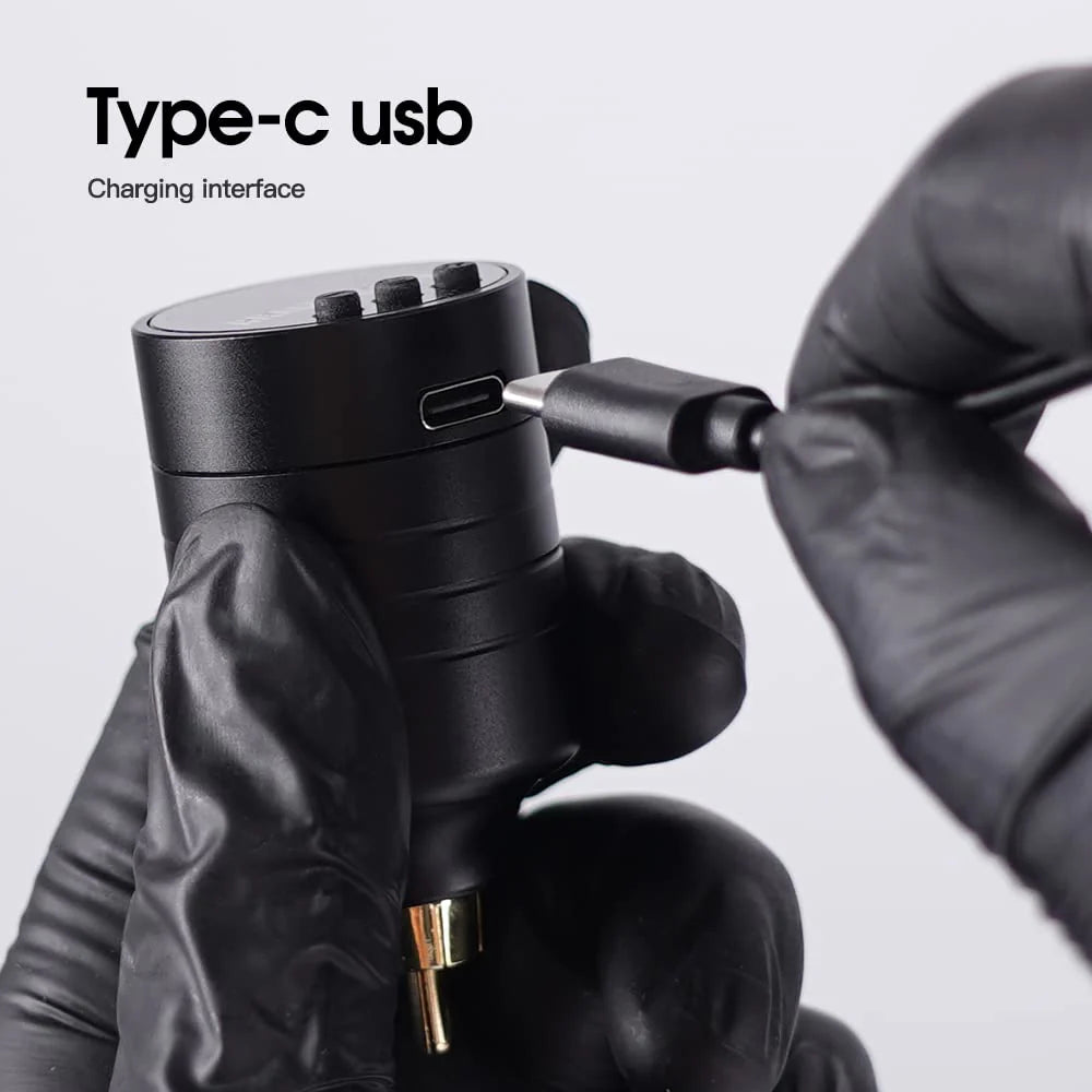 Dragonhawk S6 Pro Pluma de Tatuaje con Kit de Baterías Inalámbricas