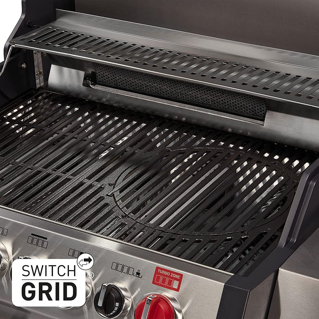 ENDERS - Barbecue Monroe Pro 4 SIK Turbo - 4 brûleurs dont 1 Turbo Zone - 1 brûleur arrière infrarouge - 1 brûleur latéral - Simple Clean - Switch Grid - Jusqu'à 14 convives - 21,1 kW