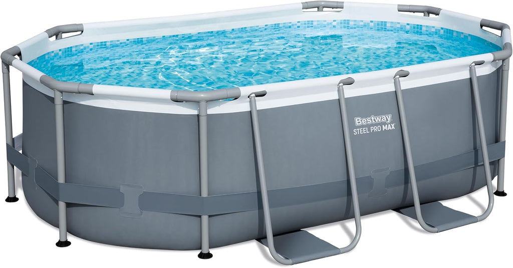 Bestway Steel Pro Max Kit Piscine Hors Sol - 305 cm x 200 cm x 84 cm - Gris