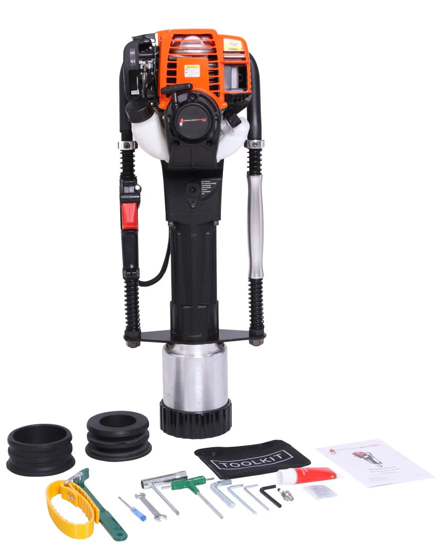Enfonce-pieux avec moteur  essence 4 temps refroidi par air -