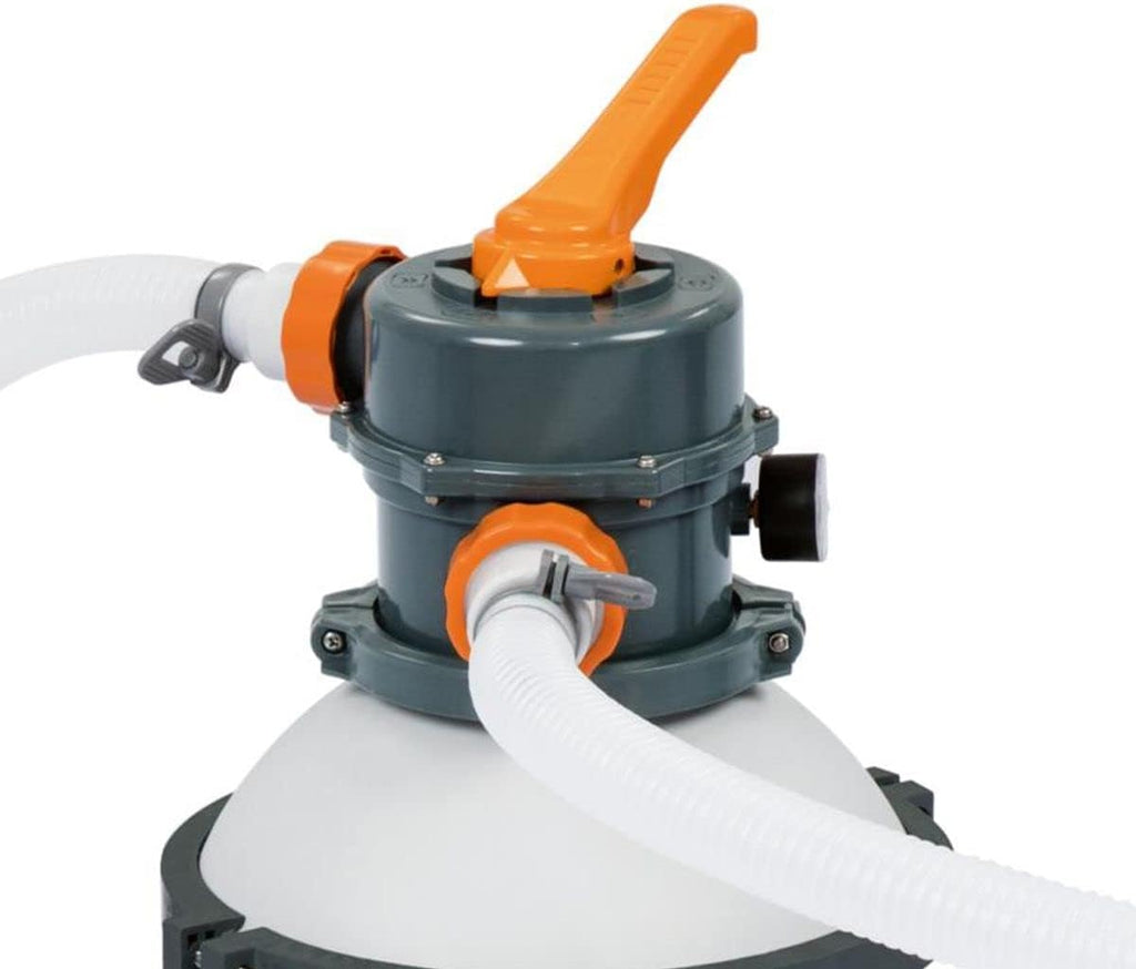 Bestway 58515 Flowclear Pompe de filtration à sable pour piscines hors sol, débit 3028 l/h