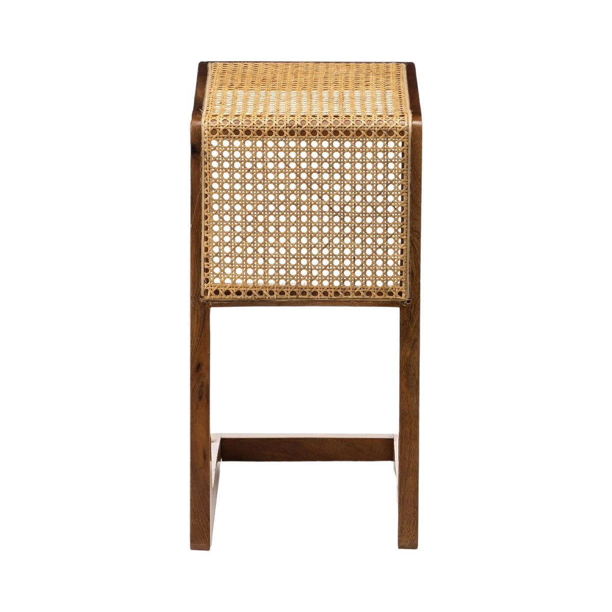 Helen Teak Wood & Rattan Side Table