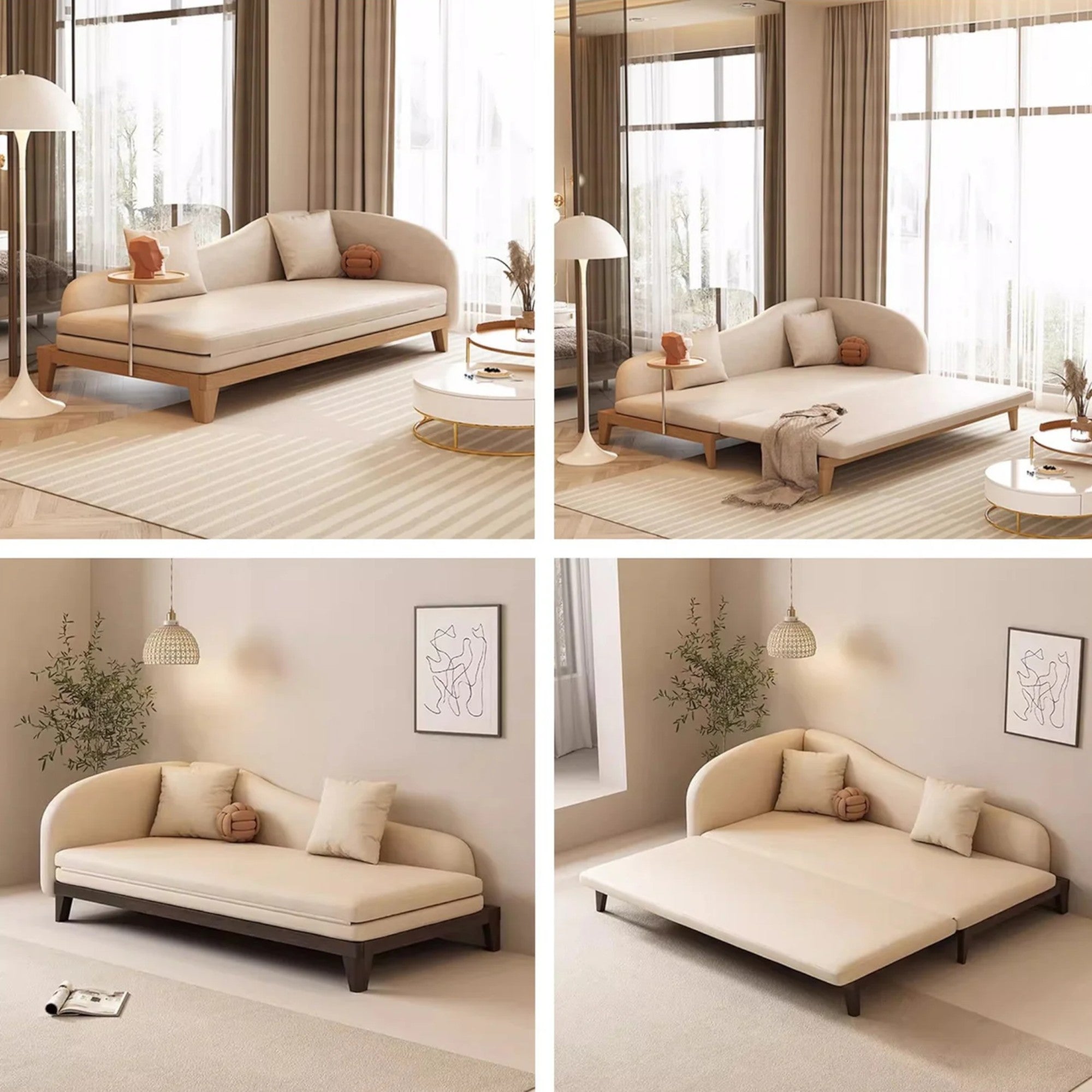 Nismaaya Marten Lounge Chaise Sofa Bed