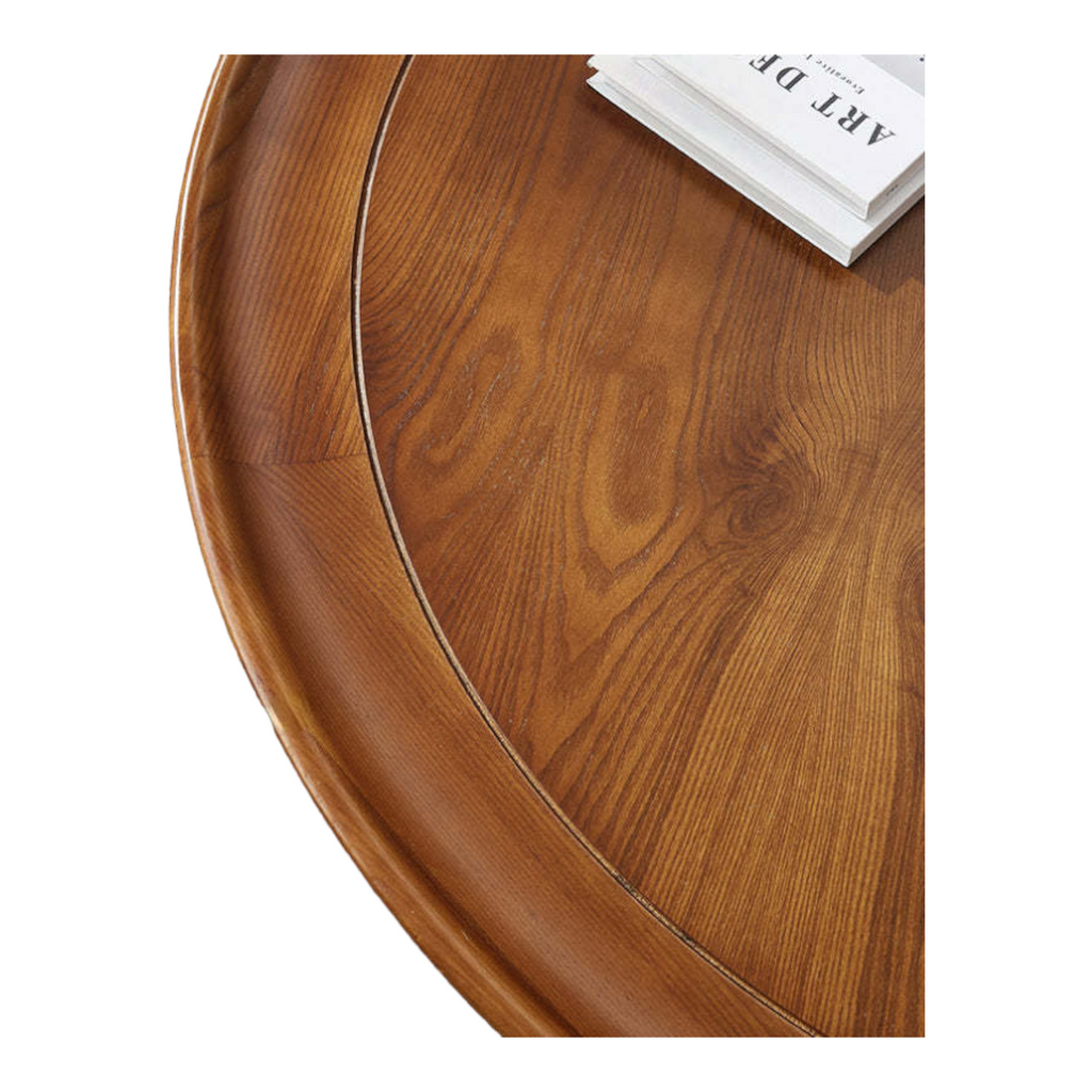 Jaxton Solid Mango Wood & Rattan Coffee Table