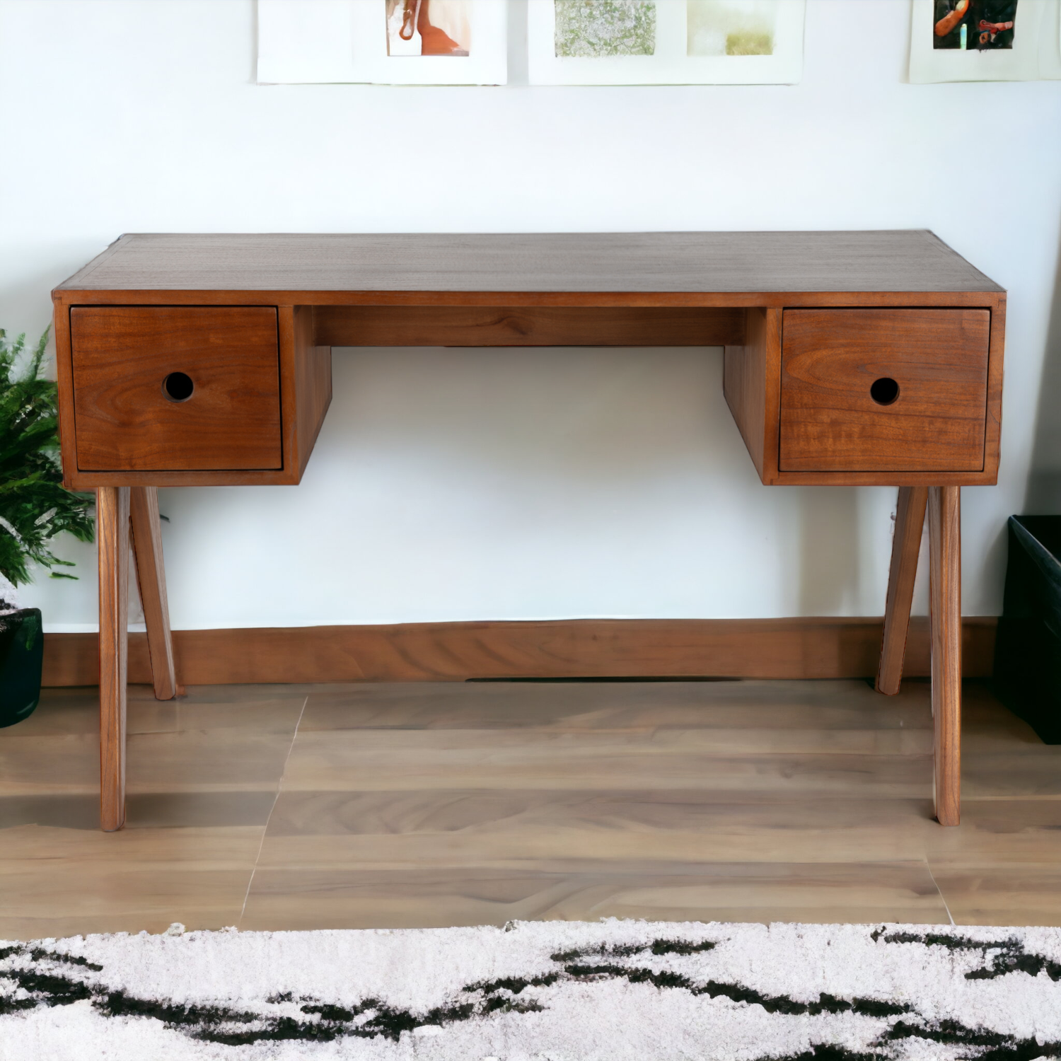 Maree Solid Teak Wood Office Desk