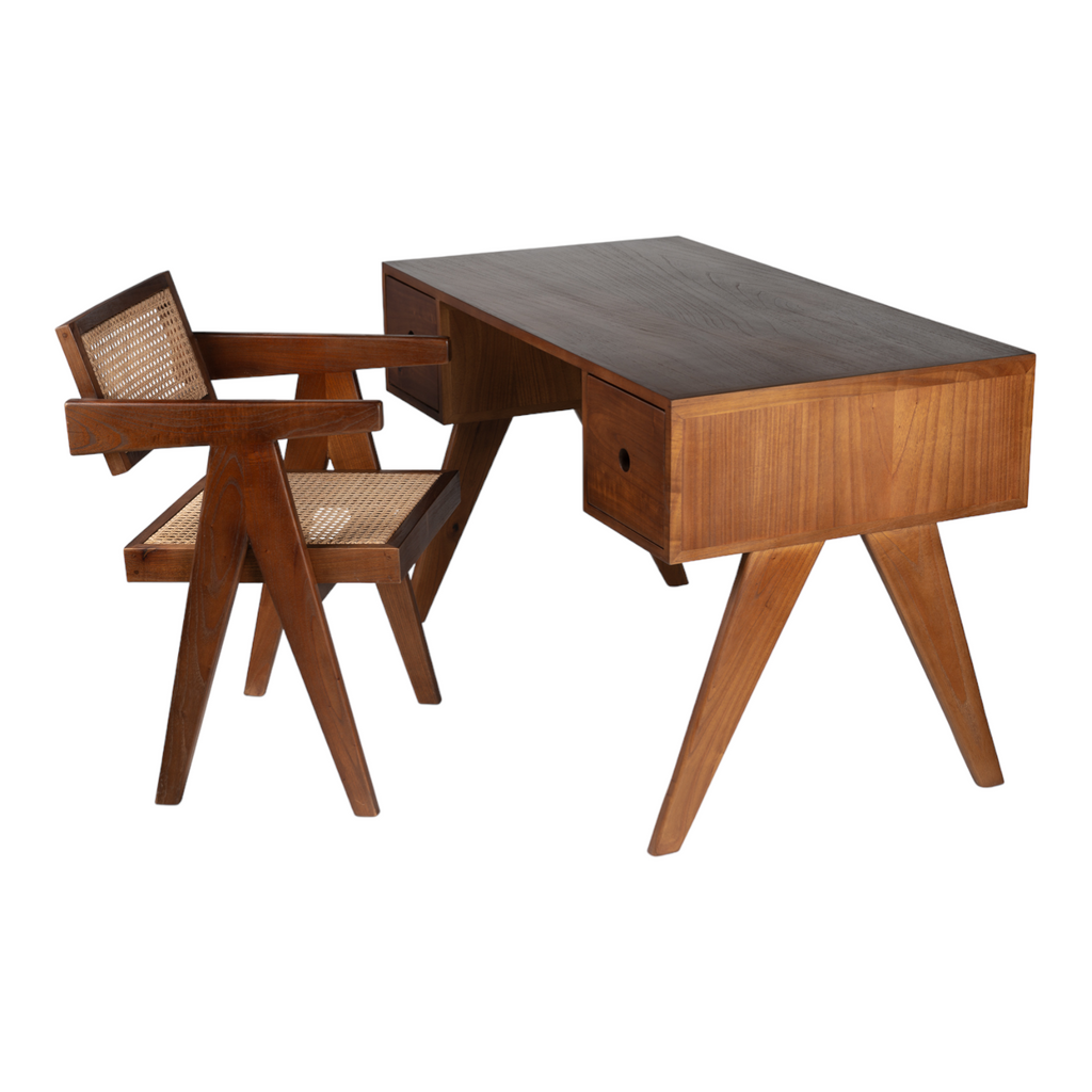 Maree Solid Teak Wood Office Desk