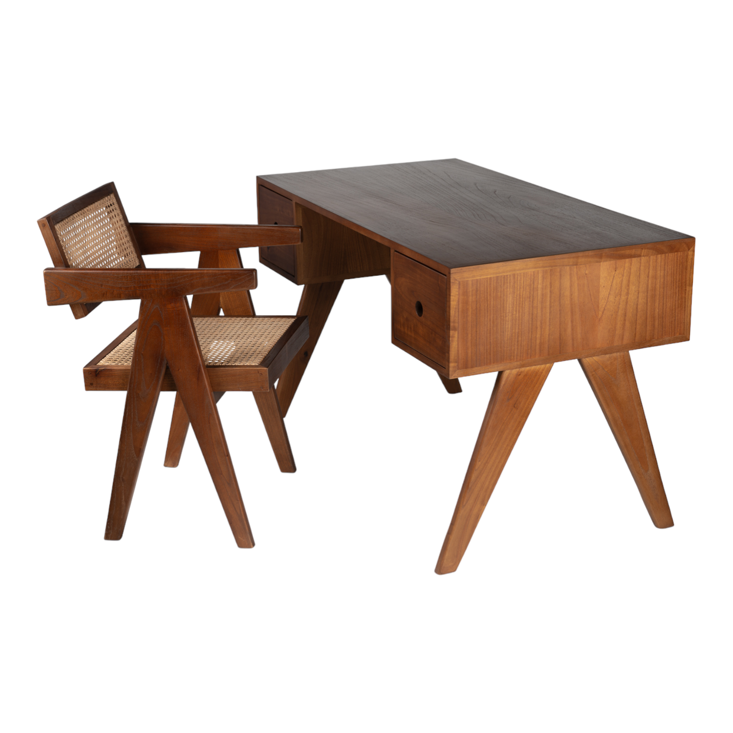 Maree Solid Teak Wood Office Desk