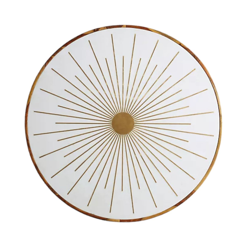 Marek Brass Starburst Round Coffee Table