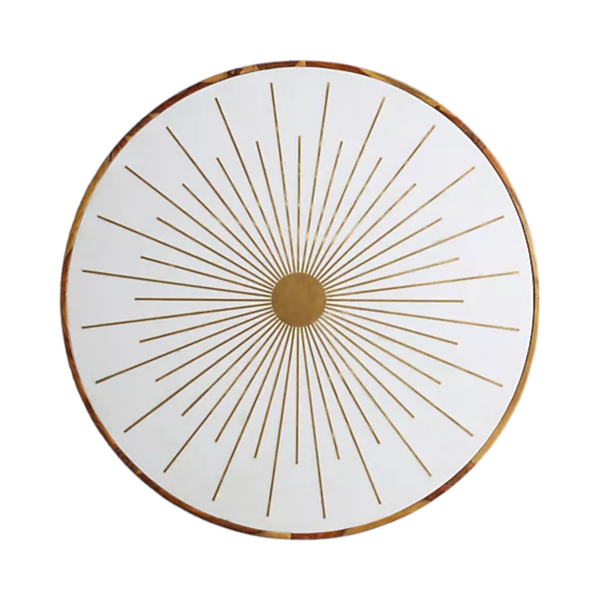 Marek Brass Starburst Round Coffee Table