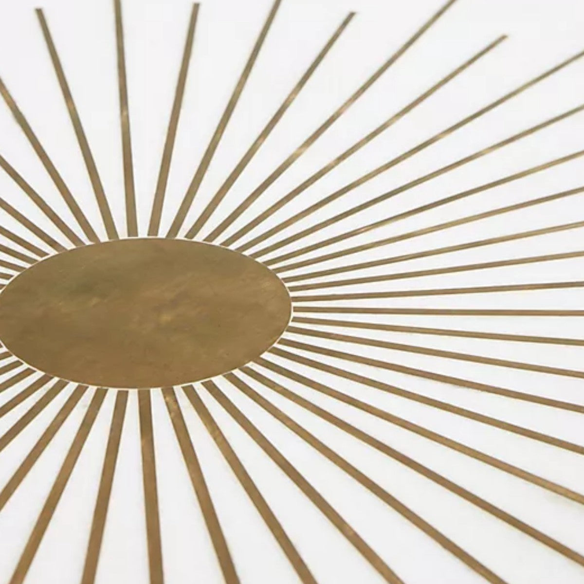 Marek Brass Starburst Round Coffee Table