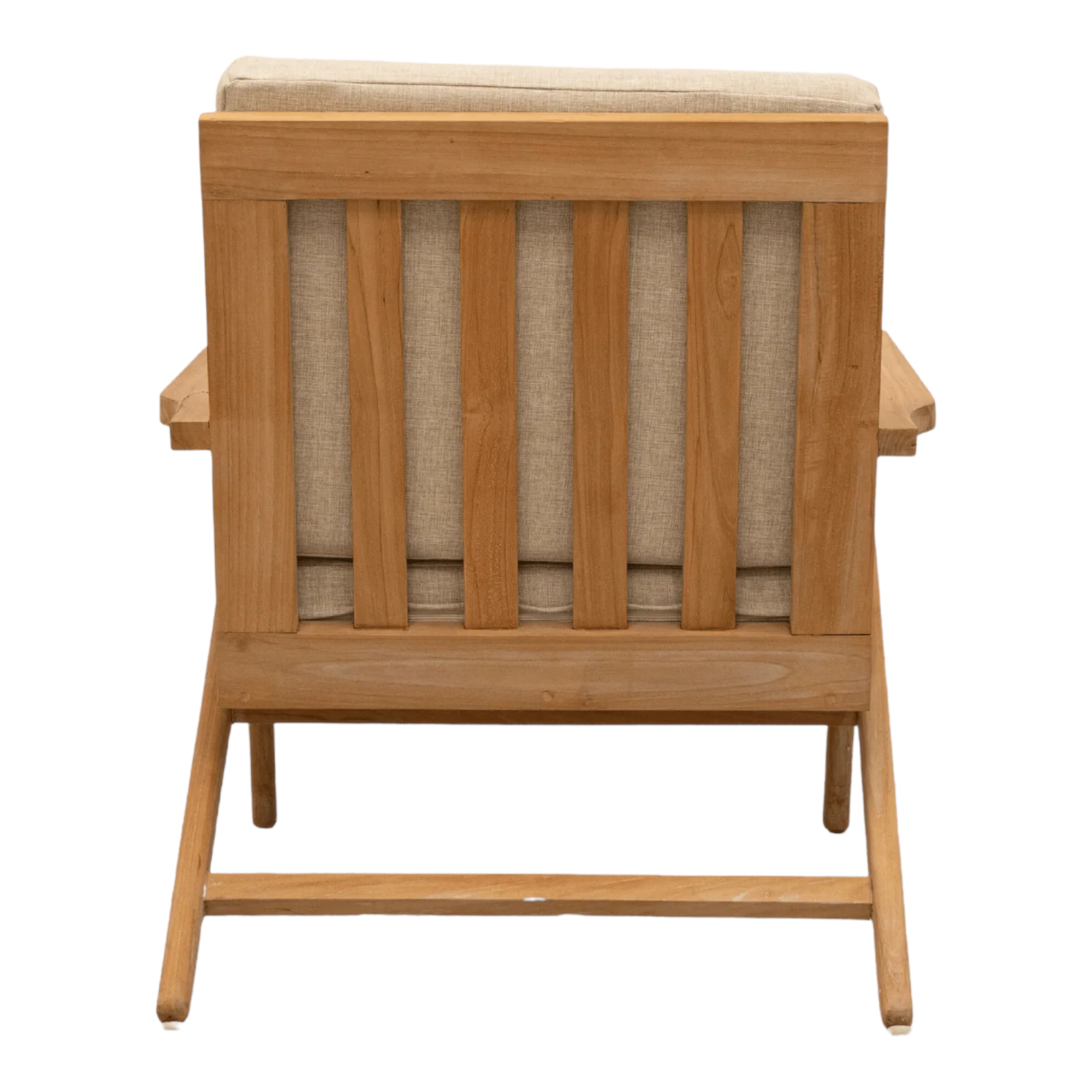 Morna Solid Teak Wood Lounge Chair