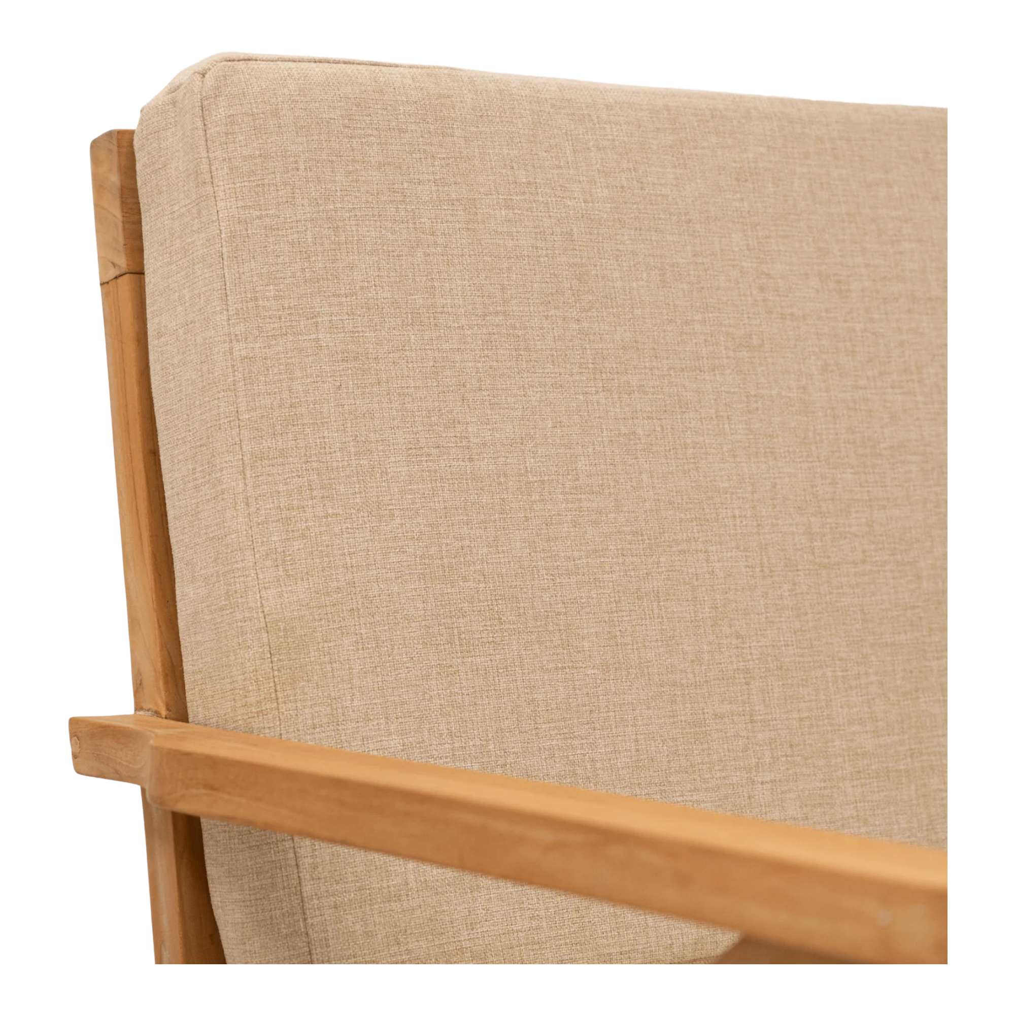 Morna Solid Teak Wood Lounge Chair