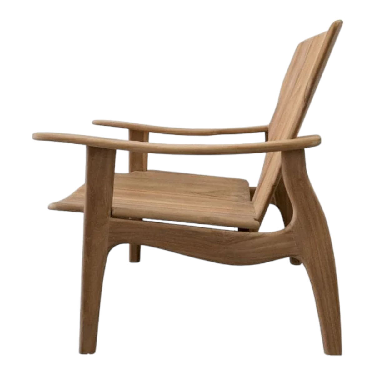 Morris Solid Teak Wood Lounge Chair