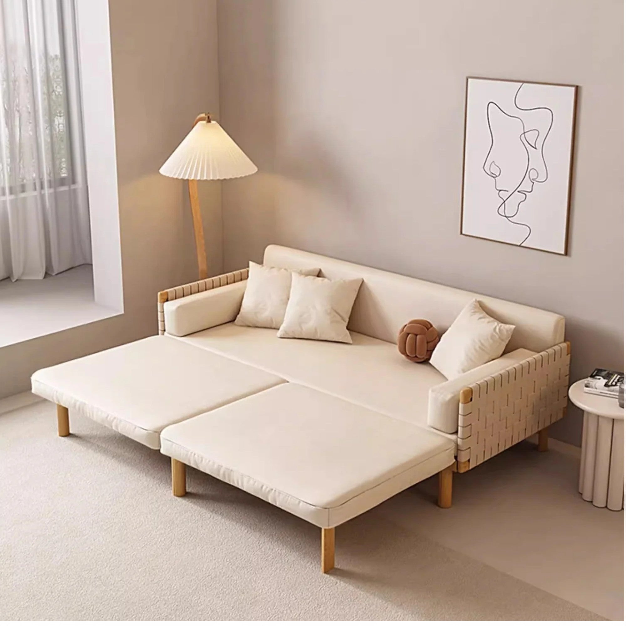 Nismaaya Nordic Light Luxury Sofa Bed