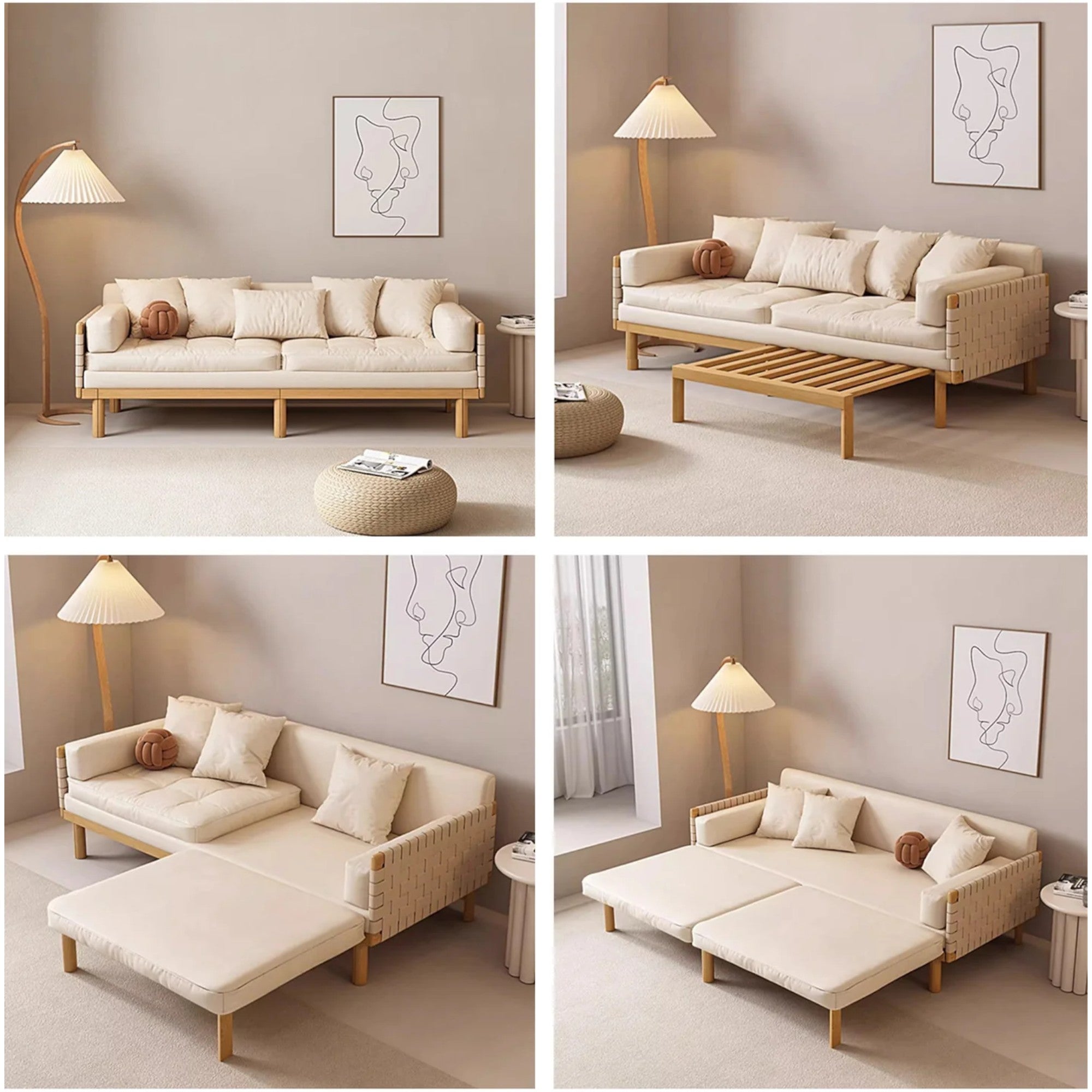 Nismaaya Nordic Light Luxury Sofa Bed