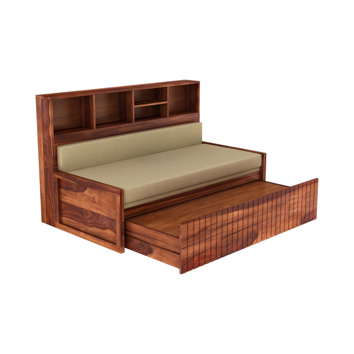 Nismaaya Naida 3 Seater Sofa Cum Bed Solid Sheesham Wood