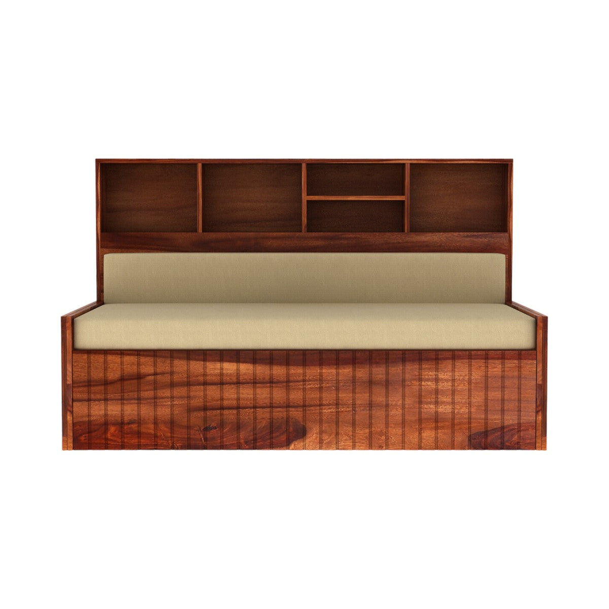 Nismaaya Naida 3 Seater Sofa Cum Bed Solid Sheesham Wood