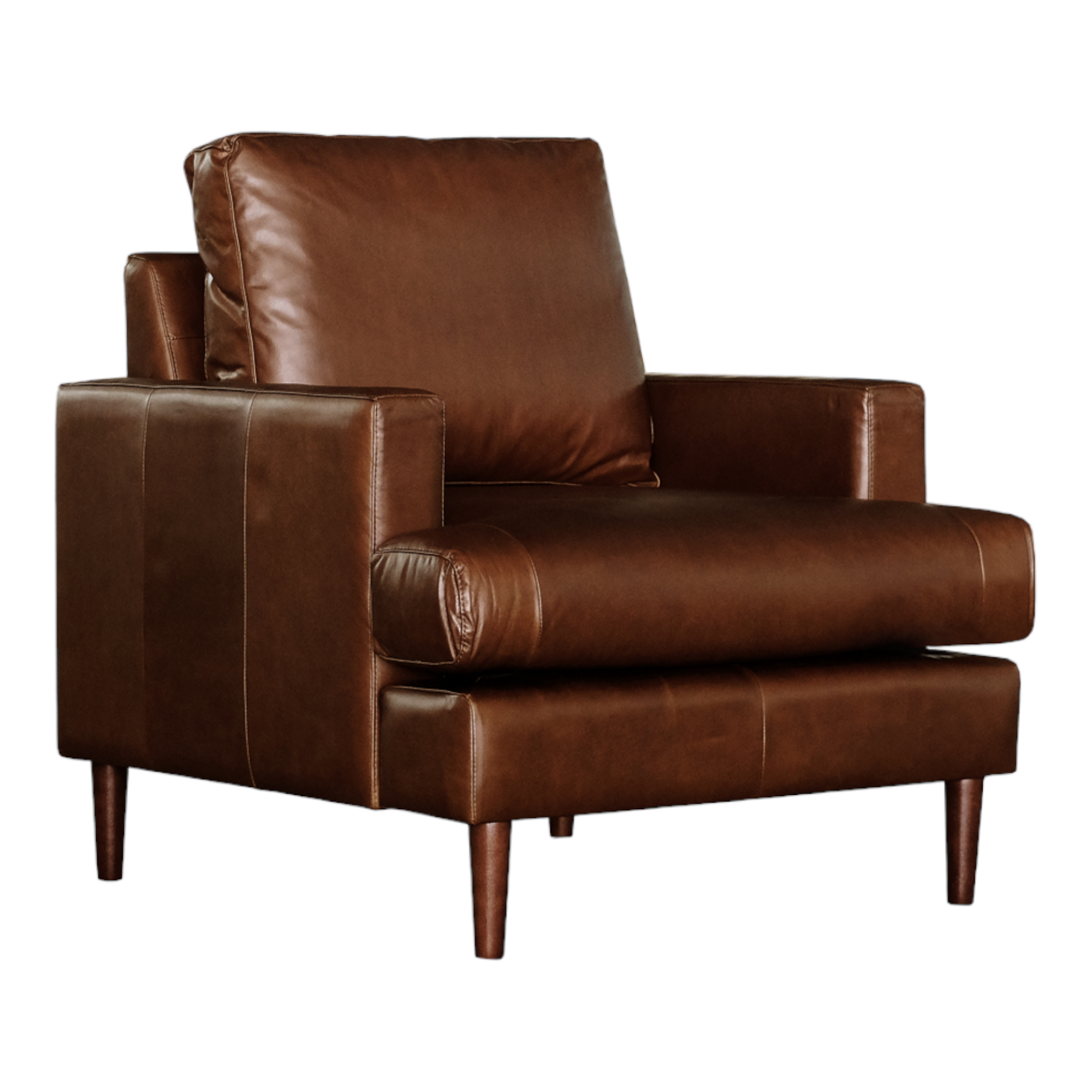 Nismaaya Adana Leather Single Seater Sofa