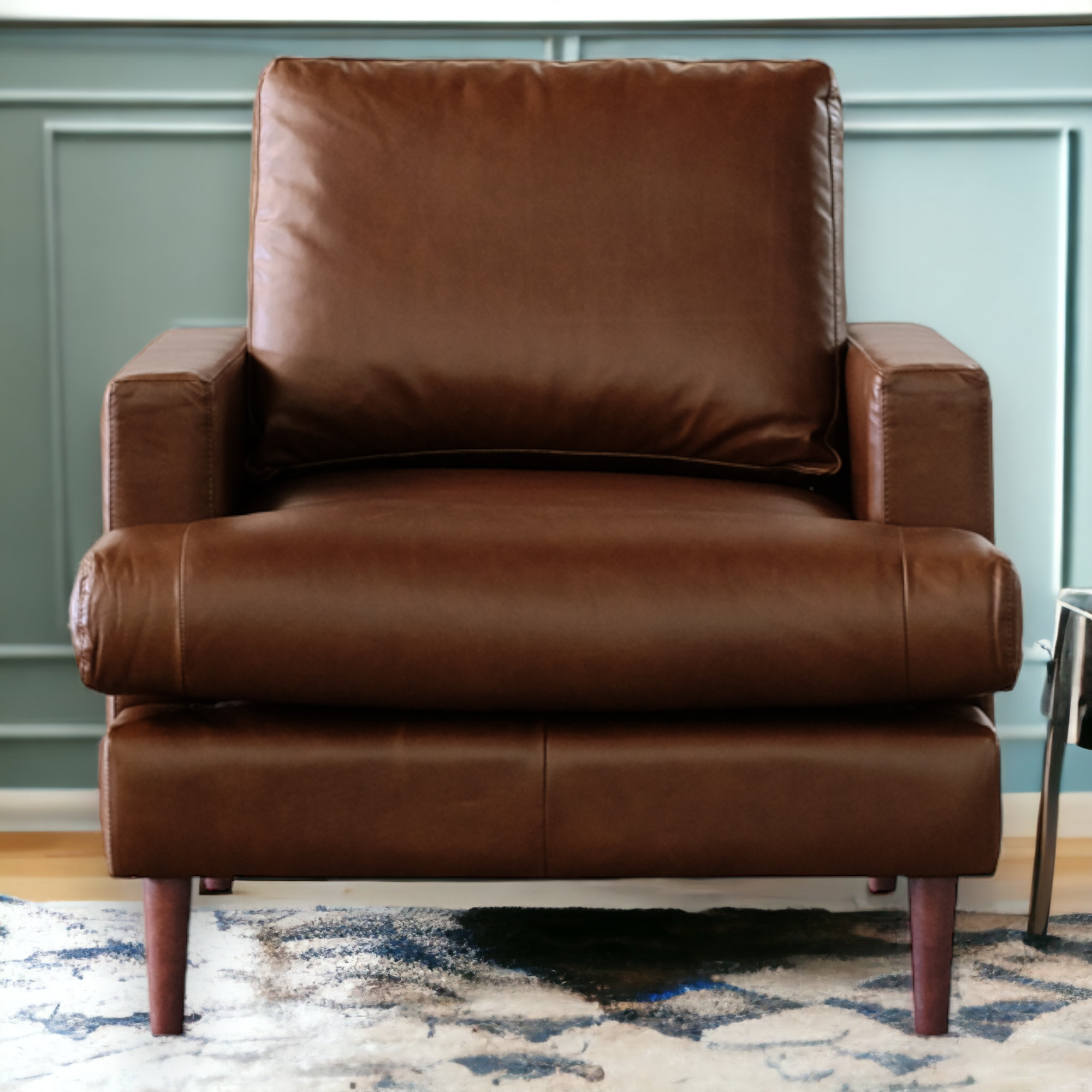 Nismaaya Adana Leather Single Seater Sofa