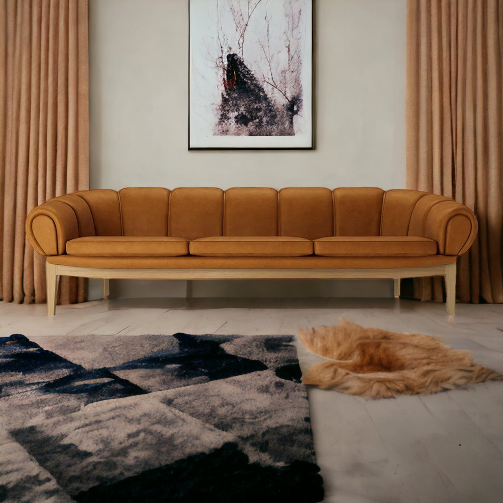 Nismaaya Adaya 3 Seater Sofa Brown