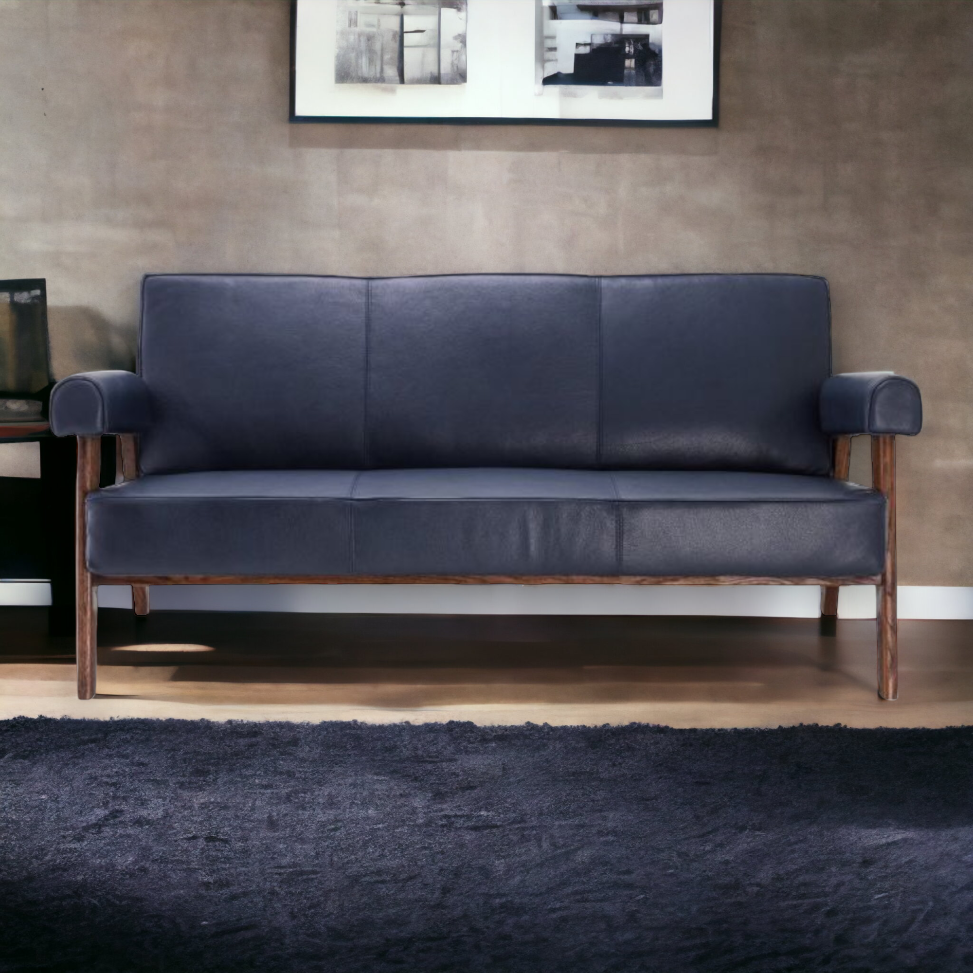 Nismaaya Adla 3 Seater Sofa Blue