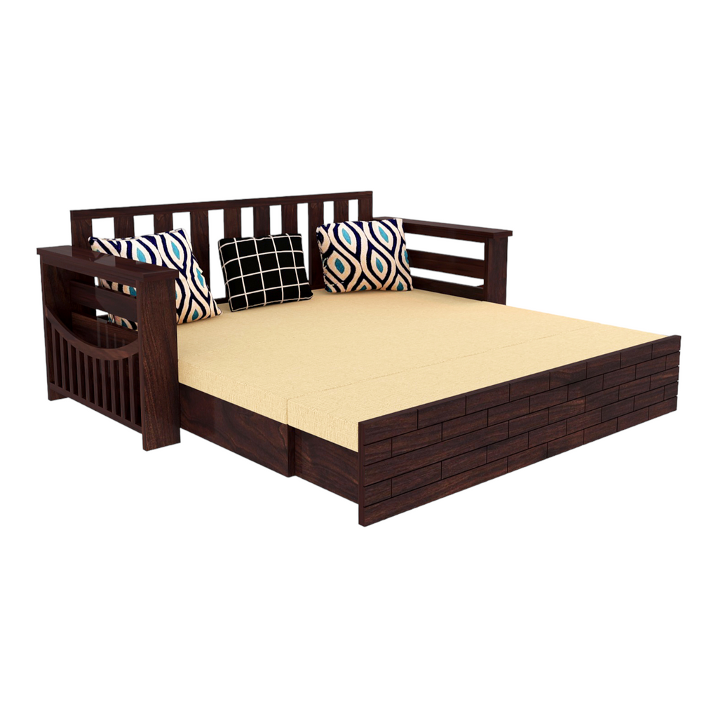 Nismaaya Indus 3 Seater Sofa Cum Bed Sheesham Wood