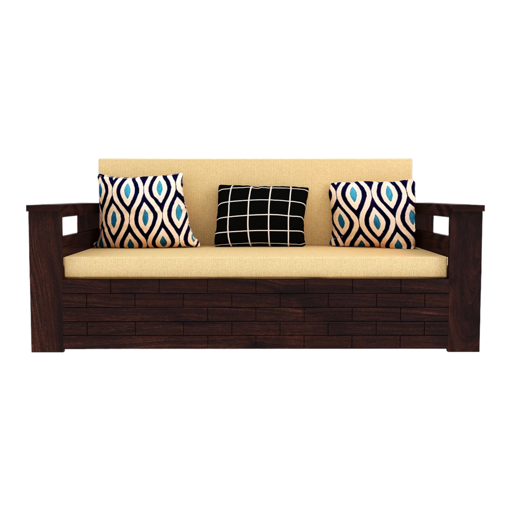 Nismaaya Indus 3 Seater Sofa Cum Bed Sheesham Wood