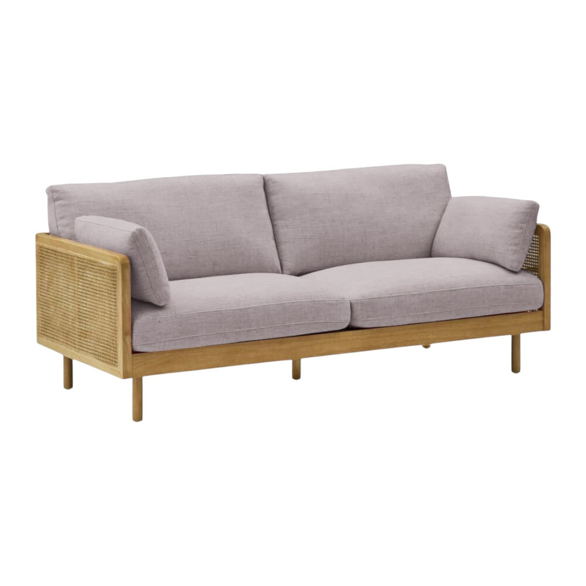 Nismaaya Aero Rattan 3 Seater Sofa Honey Finish