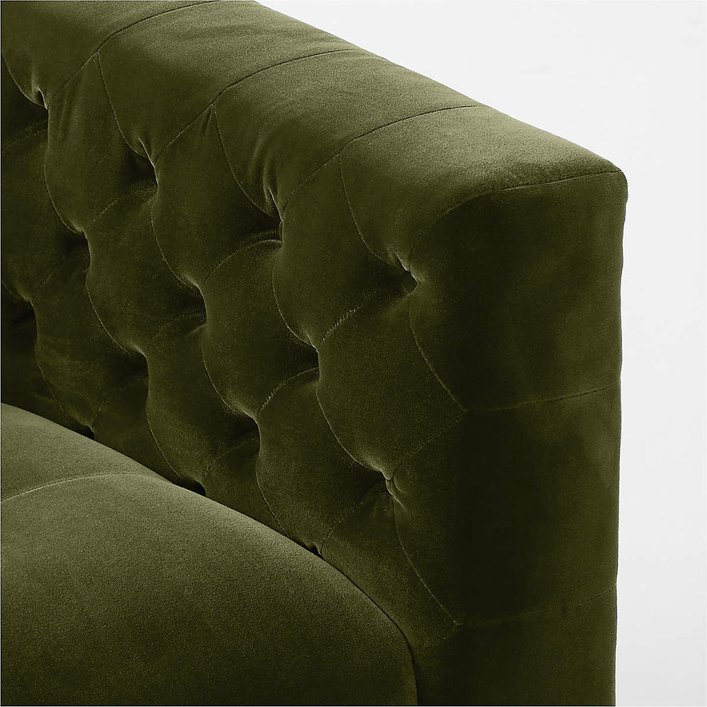 Akuna 1 Seater Teak Wood Fabric Sofa