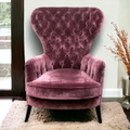 Nismaaya Aldous Wing Chair Purple