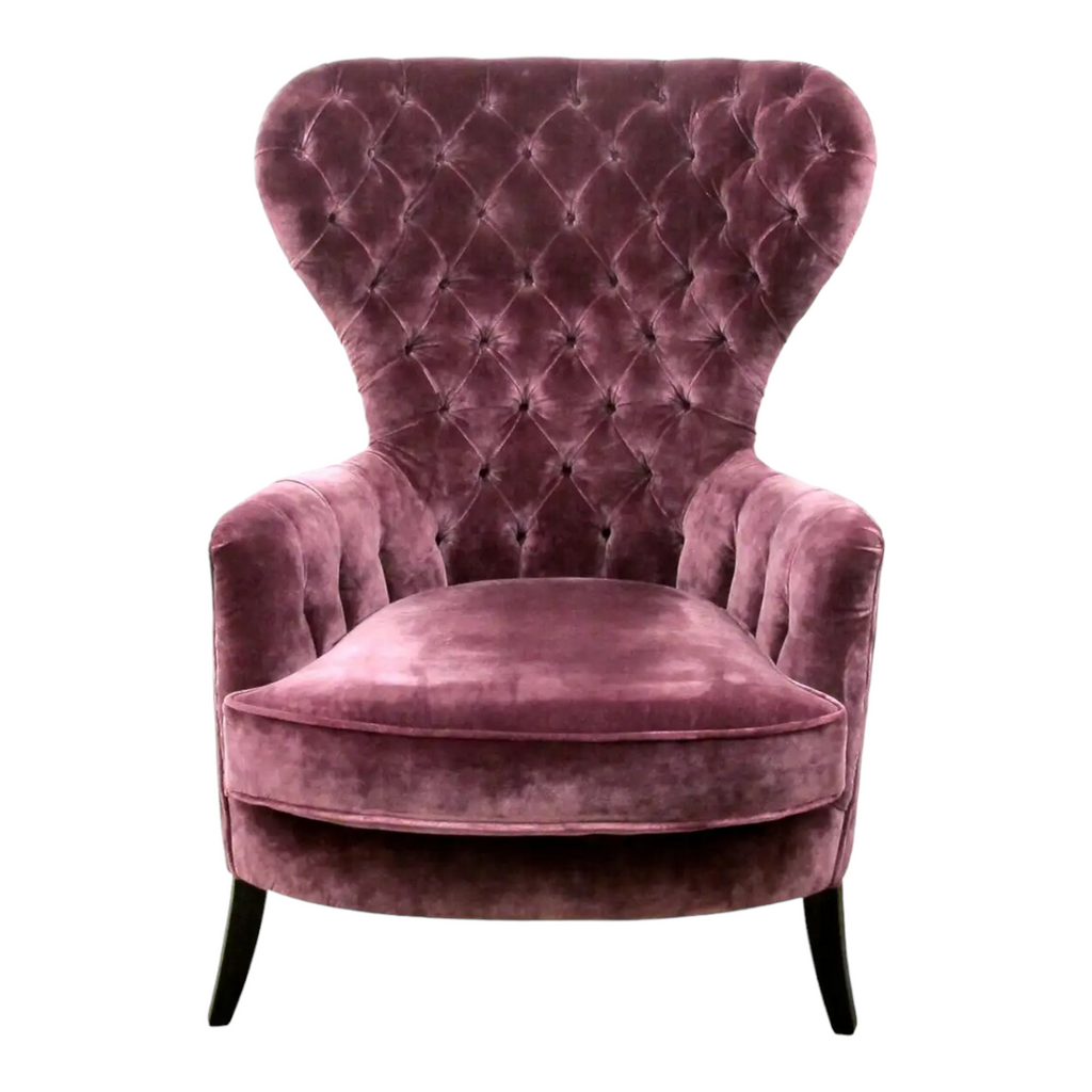 Nismaaya Aldous Wing Chair Purple