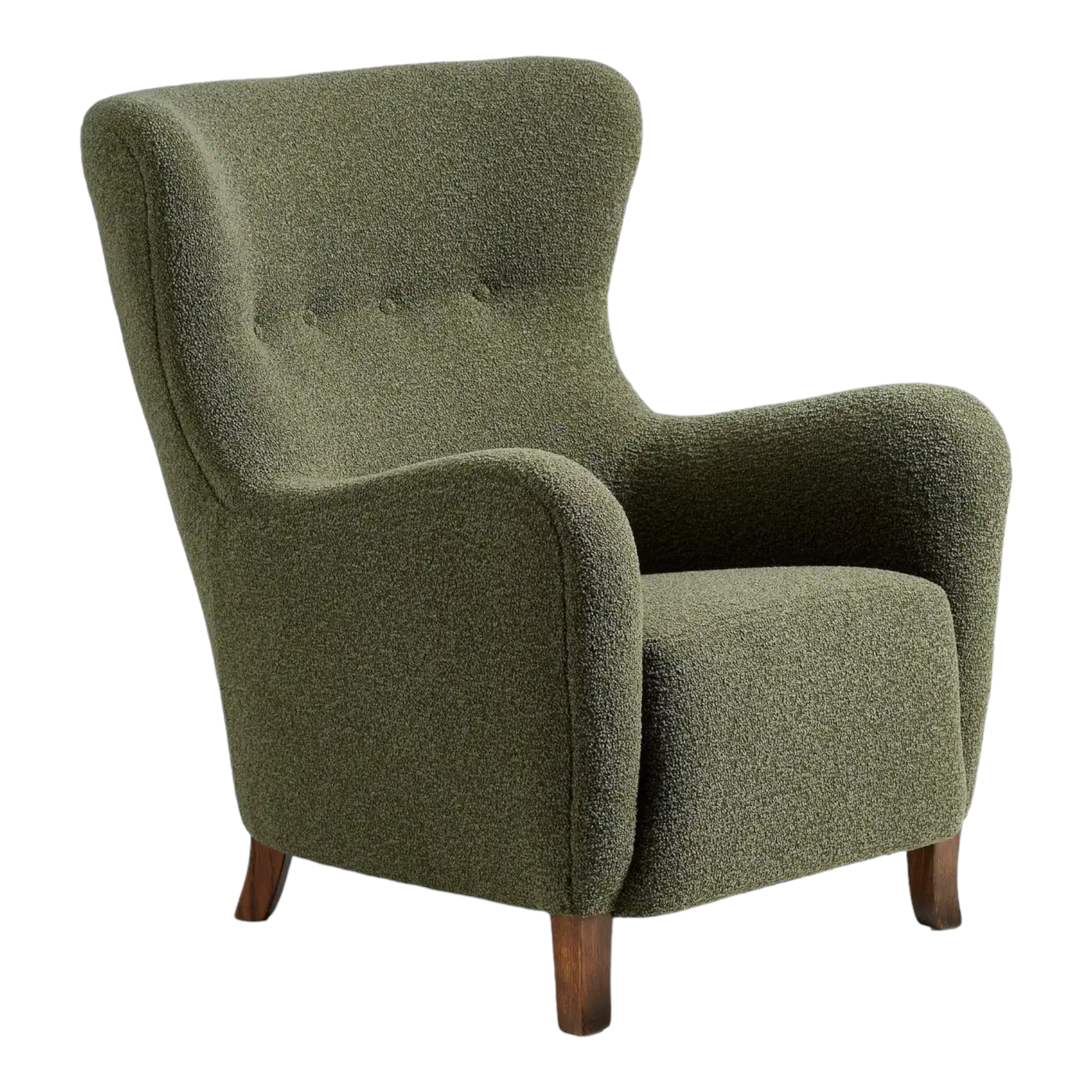 Nismaaya Aldram Wing Chair Green