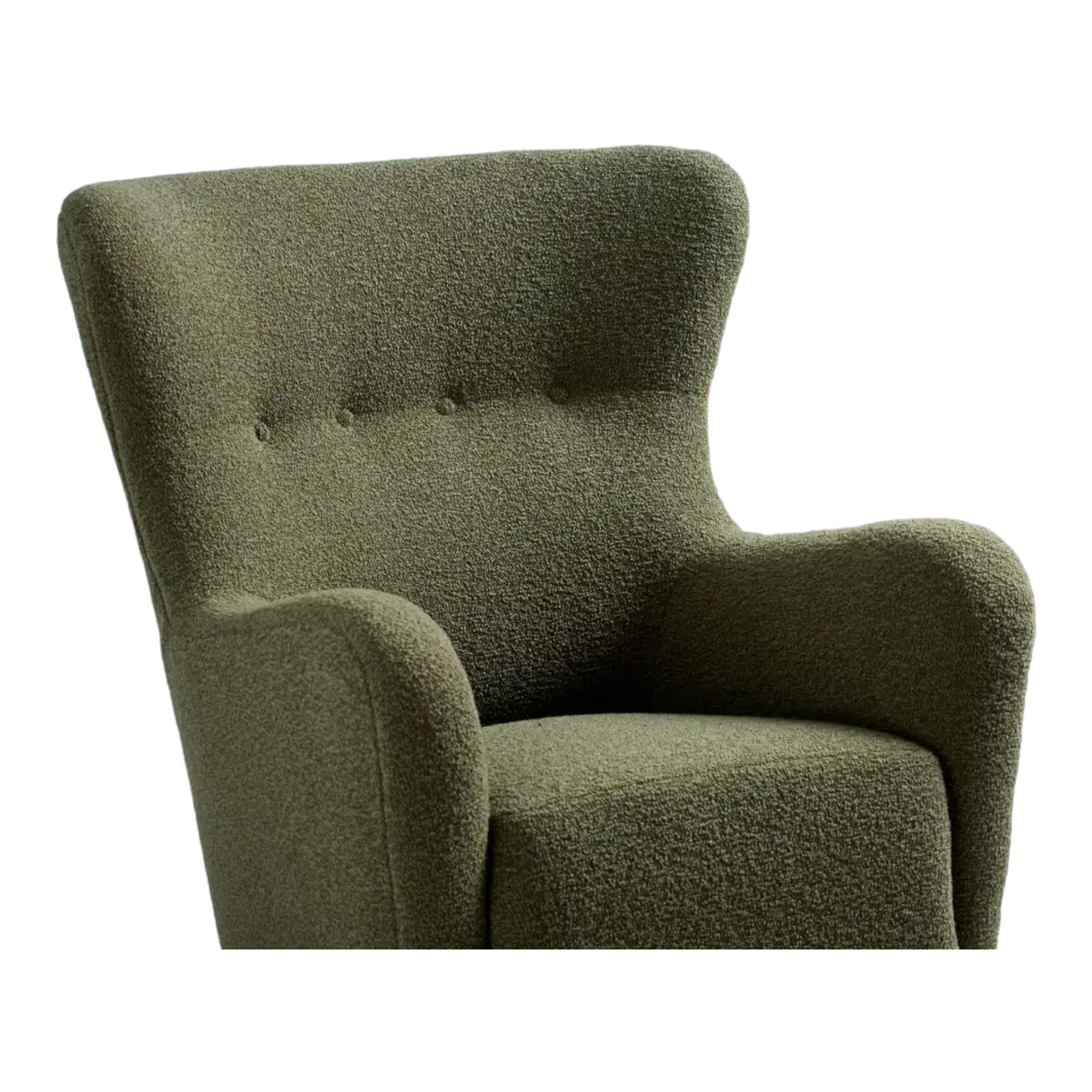 Nismaaya Aldram Wing Chair Green