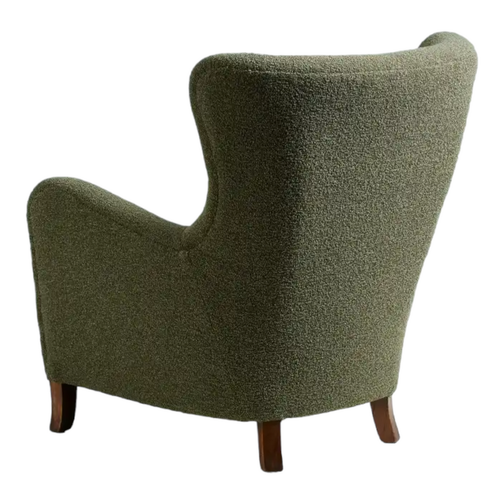 Nismaaya Aldram Wing Chair Green