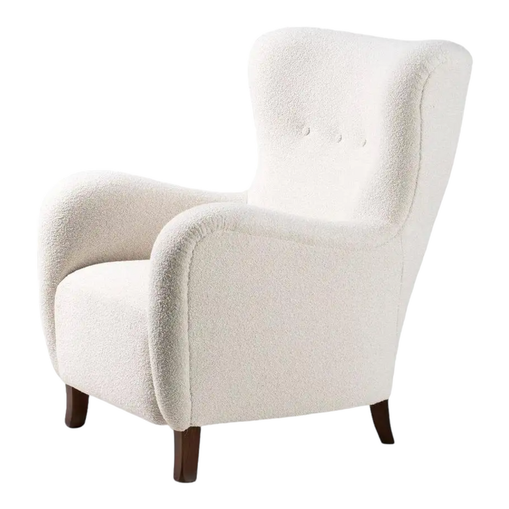 Nismaaya Aldram Wing Chair White