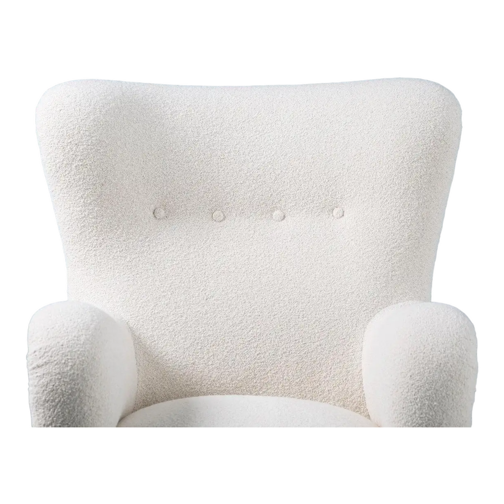 Nismaaya Aldram Wing Chair White