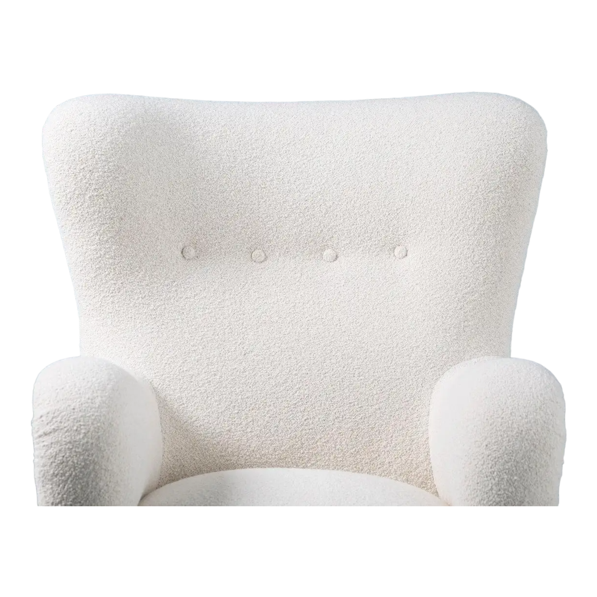 Nismaaya Aldram Wing Chair White