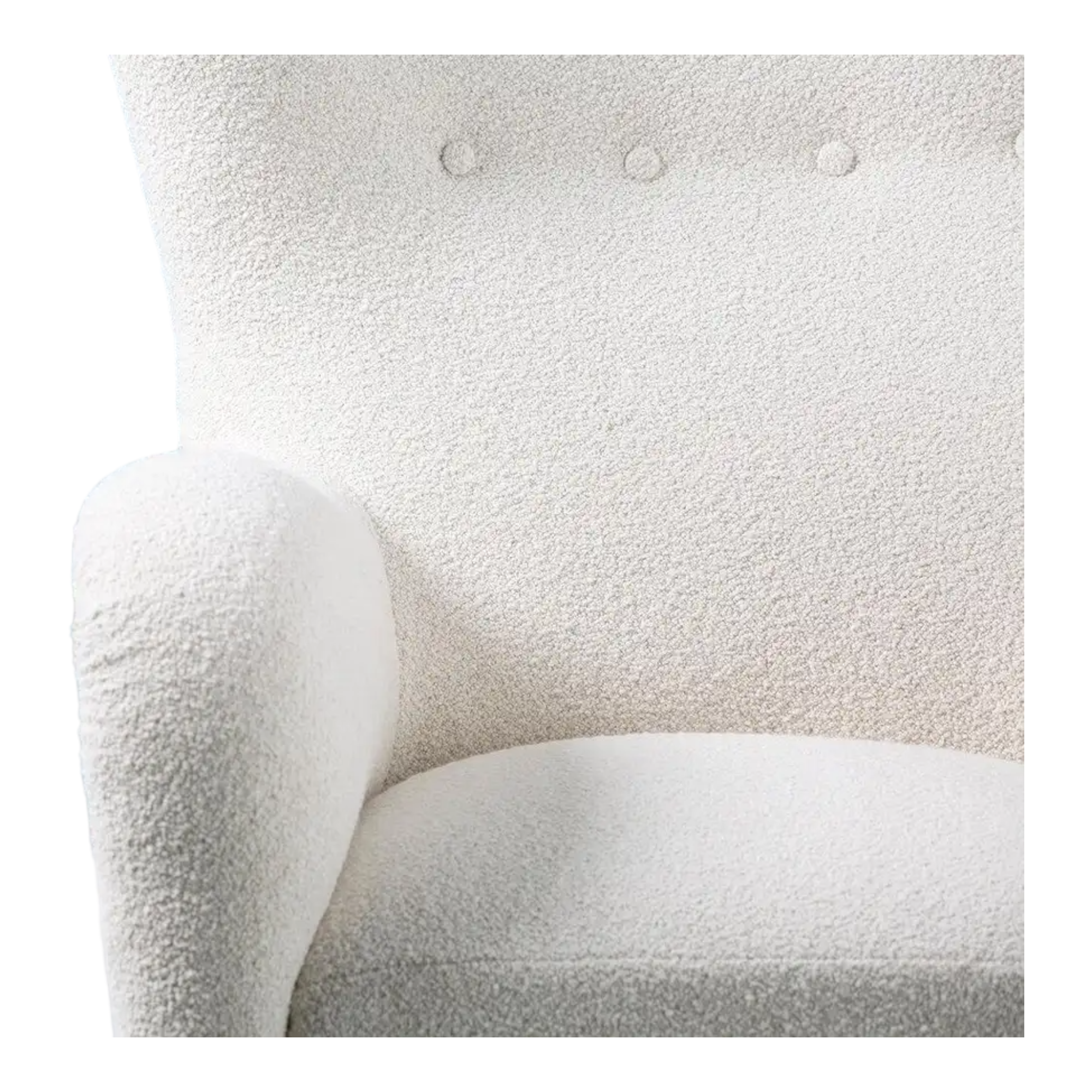 Nismaaya Aldram Wing Chair White