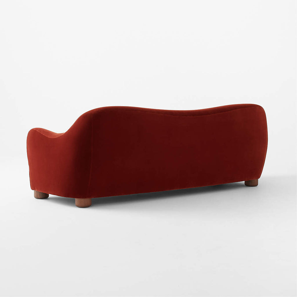 Alton 3 Seater Teak Wood & Fabric Sofa