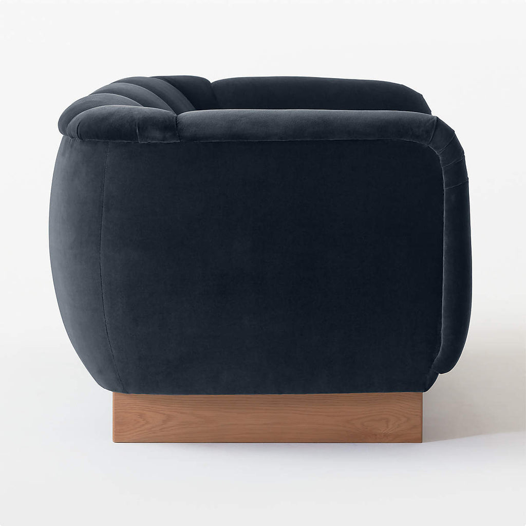 Alva 3 Seater Teak Wood & Fabric Sofa