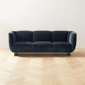 Alva 3 Seater Teak Wood & Fabric Sofa
