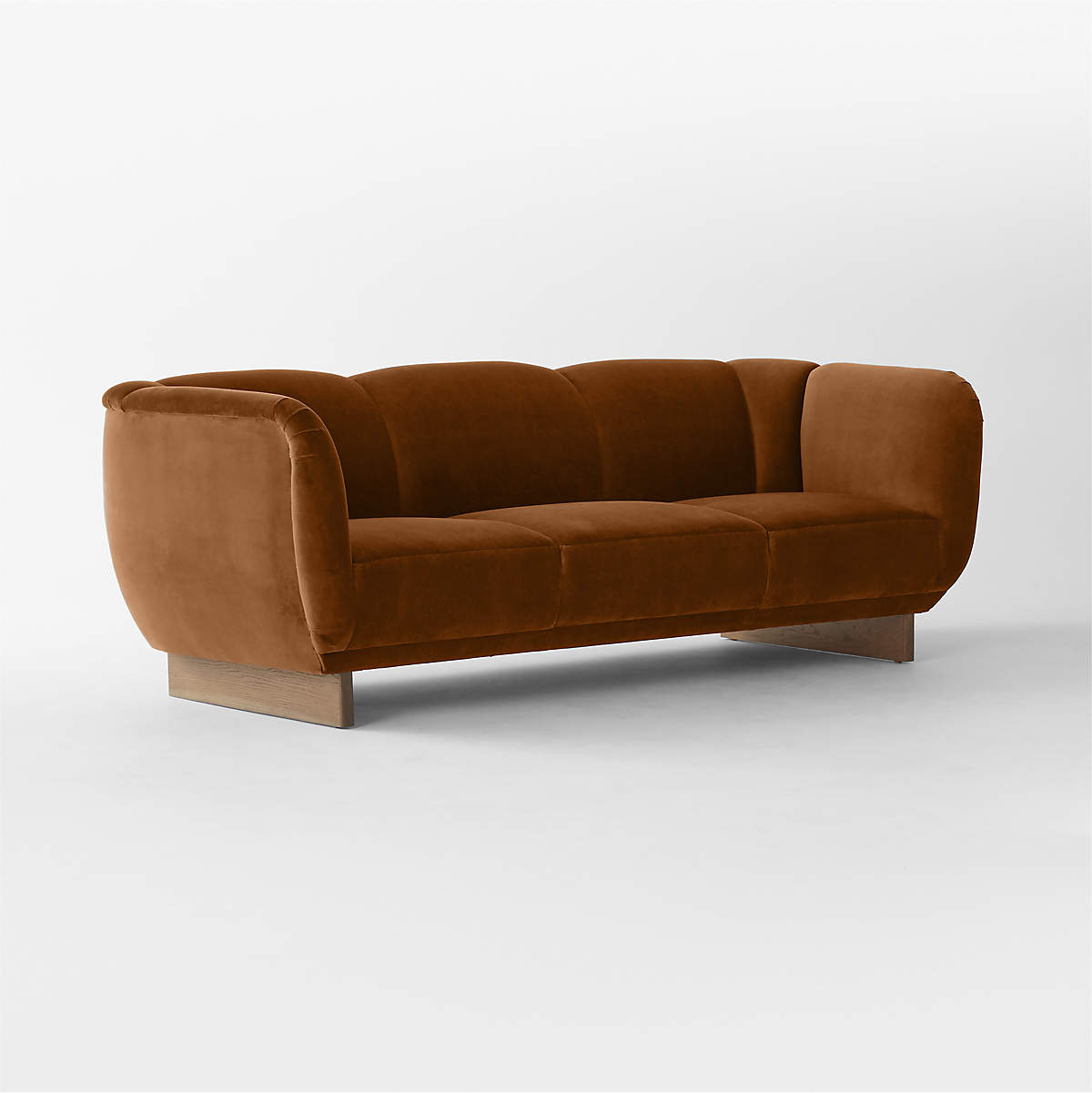 Alva 3 Seater Teak Wood & Fabric Sofa