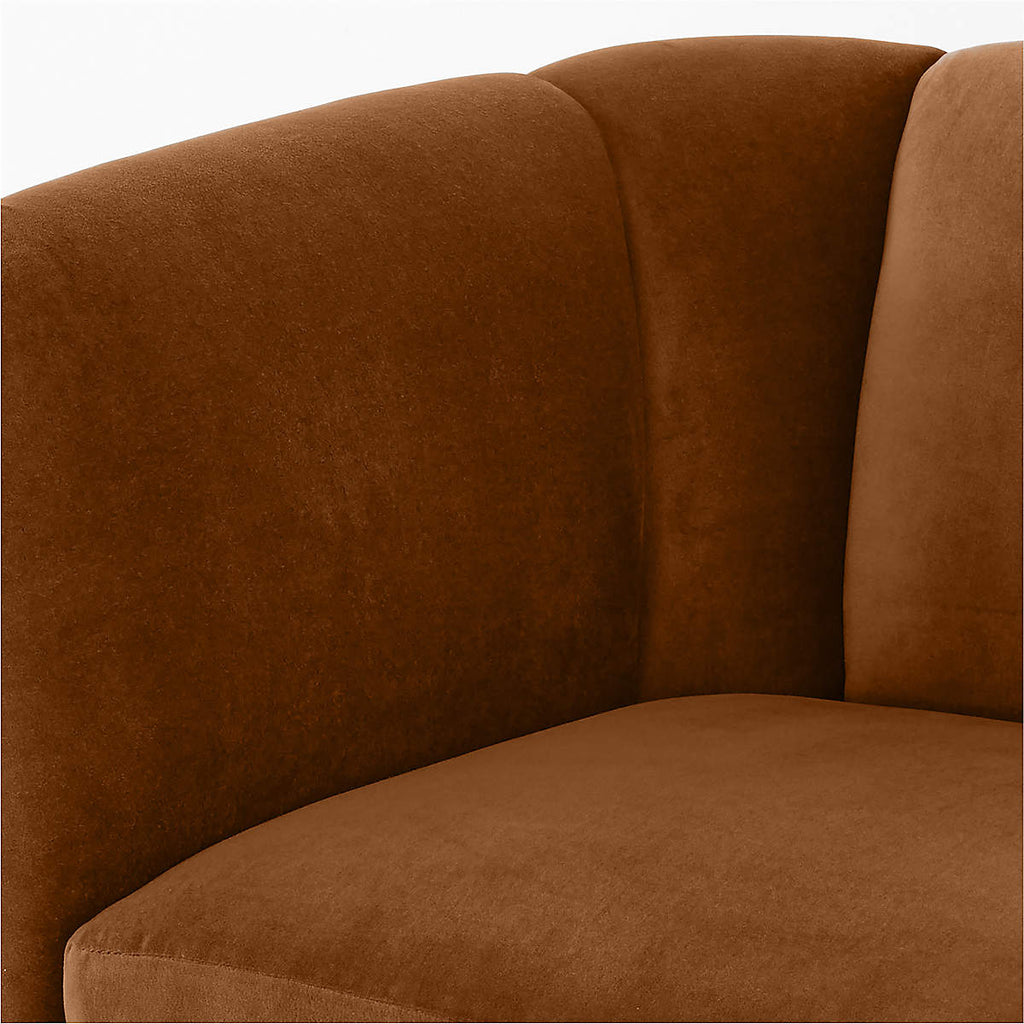 Alva 3 Seater Teak Wood & Fabric Sofa