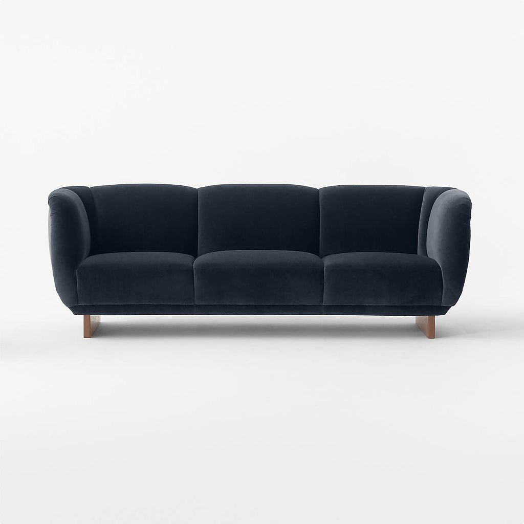 Alva 3 Seater Teak Wood & Fabric Sofa