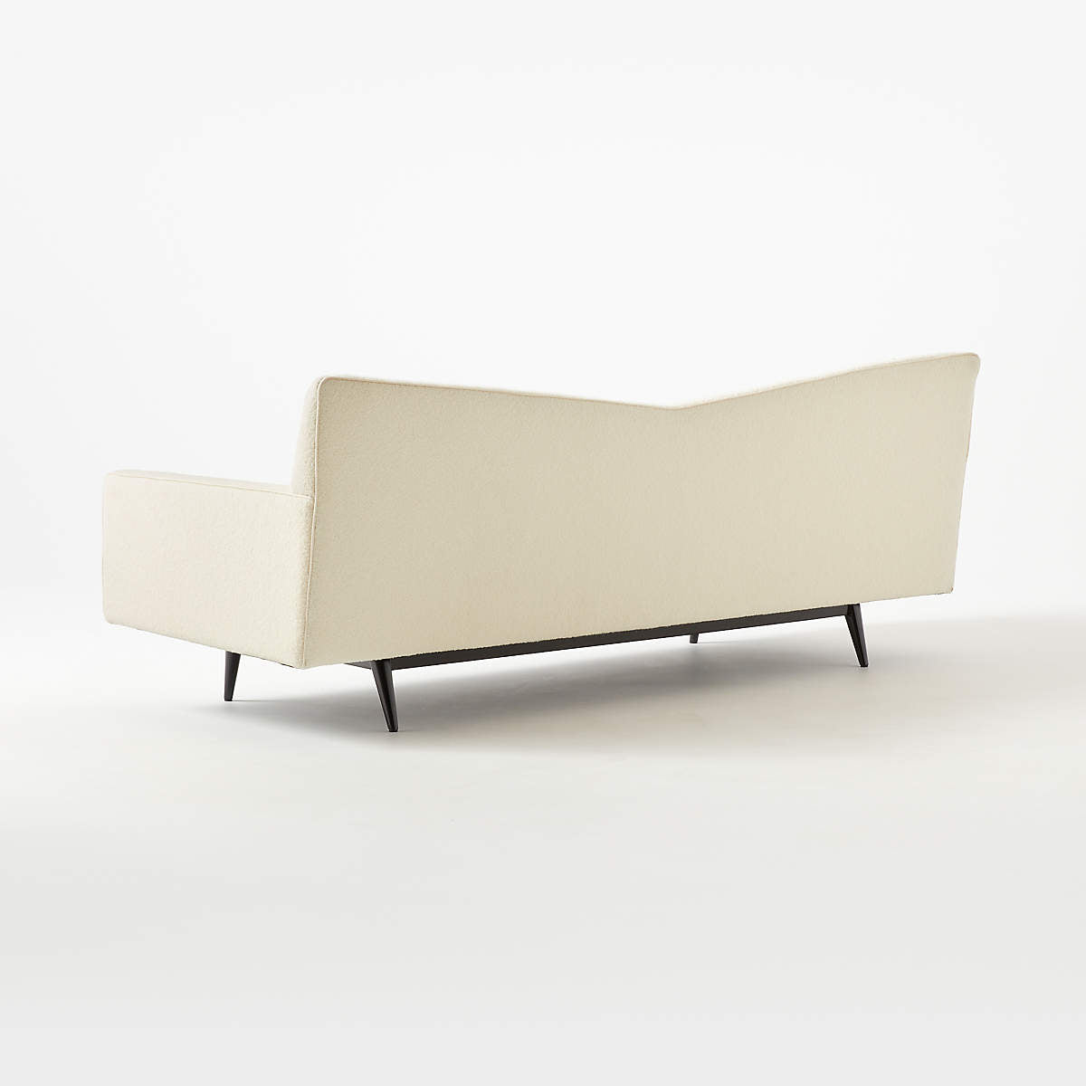 Alvan 3 Seater Teak Wood Boucle Sofa